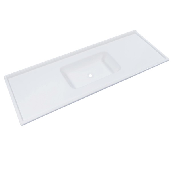 PIA MARMORE SINTÉTICO 120X54 BRANCO