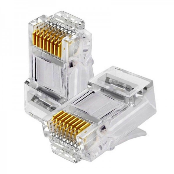 CONECTOR RJ-45 P/CABO LAN C/2 UNIDADES