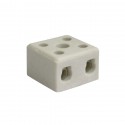 CONECTOR PORCELANA P/FIO 10.0MM 2 POLOS