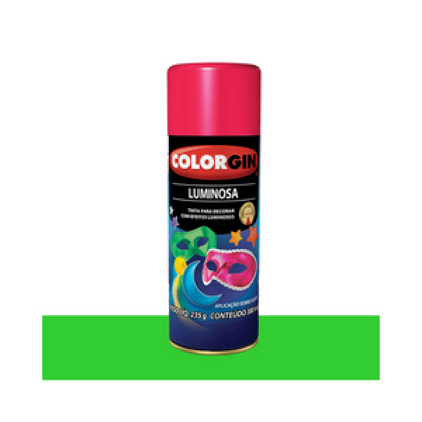 TINTA SPRAY LUMINOSA 350ML VERDE