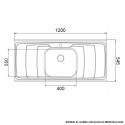 PIA INOX S/VALVULA 1 CUBA.N3 ESCORREDOR DUBAI 120X54 35200