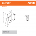 TRAVA SEGURANÇA 1003 INOX PAR