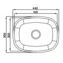 CUBA INOX 400X350X14 44131 N04 3 1/2 S/VALVULA A430