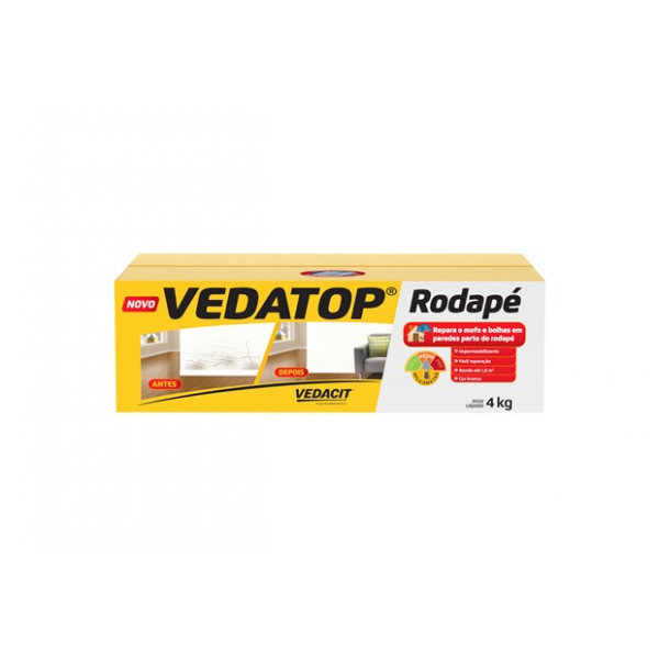 VEDATOP RODAPE 4KG  CAIXA