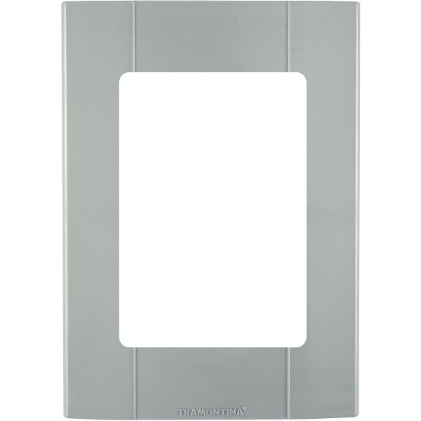 PLACA 03 POSTOS 57252/022 4X2 CINZA ESCURO PLASTIBOX