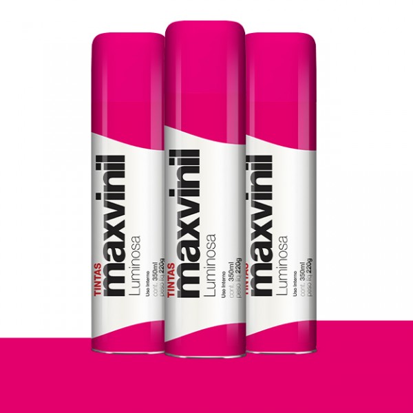 TINTA SPRAY ESMALTE LUMINOSA PINK 350ML