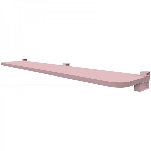 PRATELEIRA KIDS 1,5X25X60CM ROSA QUARTZ C/SUPORTE 08007.035