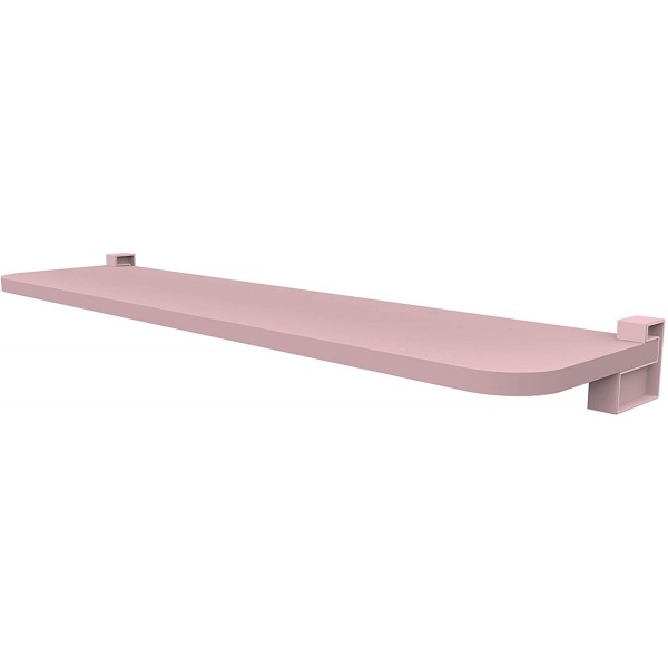 PRATELEIRA KIDS 1,5X25X80CM ROSA QUARTZ C/SUPORTE 08007.045