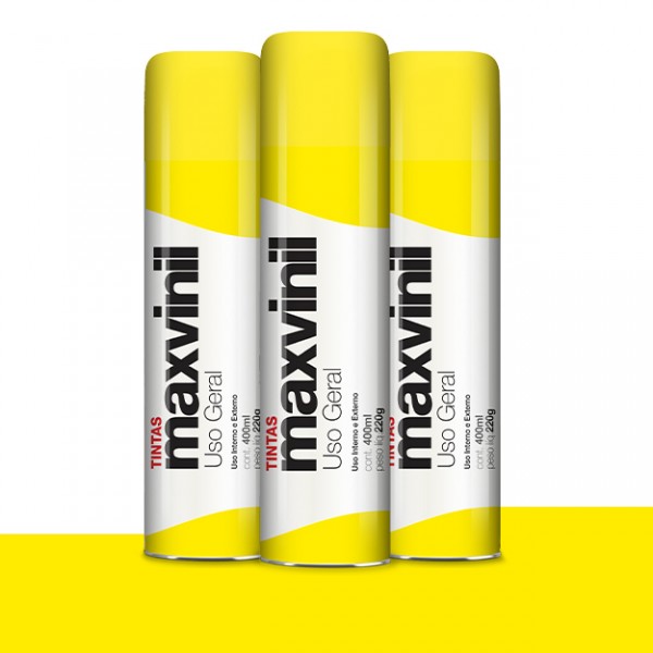 TINTA SPRAY USO GERAL 350ml AMARELO