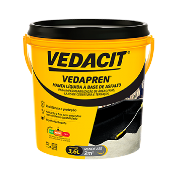 VEDAPREN PRETO 3.600L   3,7KG