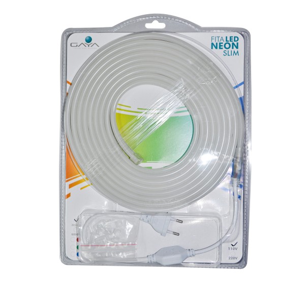 FITA NEON SLIM VERDE 110V IP65  5MT