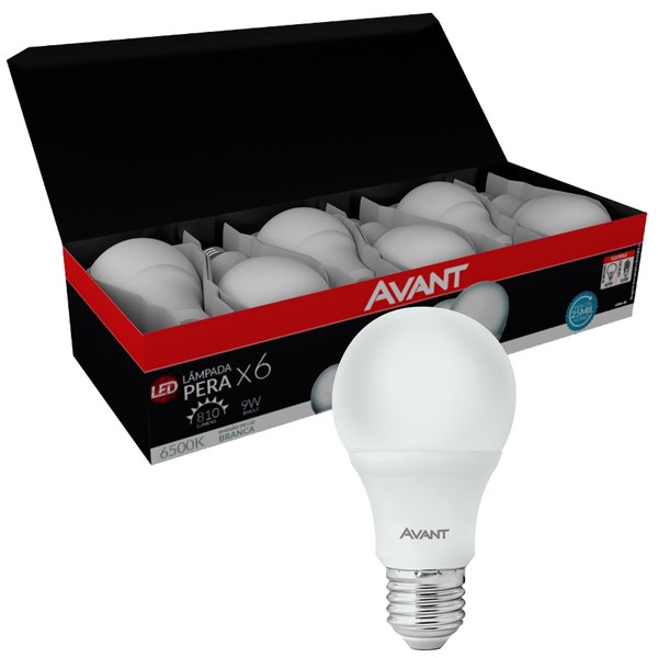 LAMPADA LED A60 9W BIVOLT PACK C/6