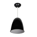 PENDENTE COR LAMPADA COMPACTA PRETO