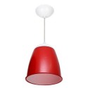 PENDENTE COR LAMPADA COMPACTA VERMELHO