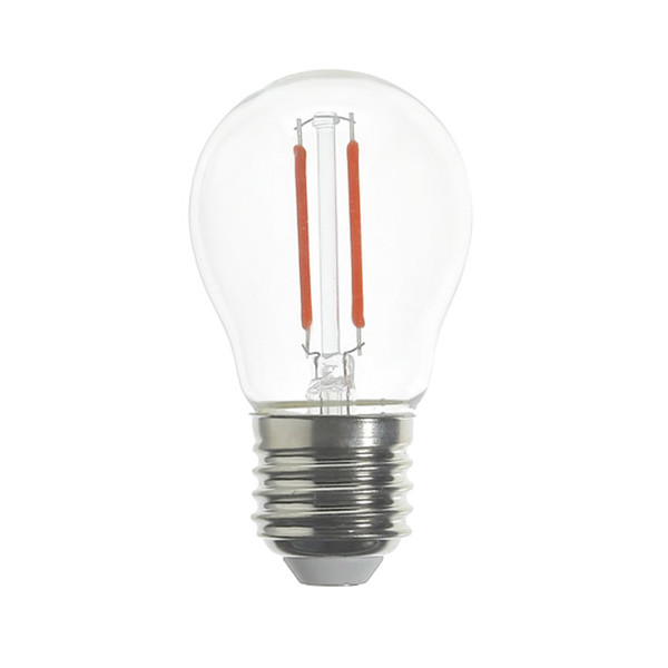 LAMPADA LED BOLINHA  2W E27 VERM. BIVOLT