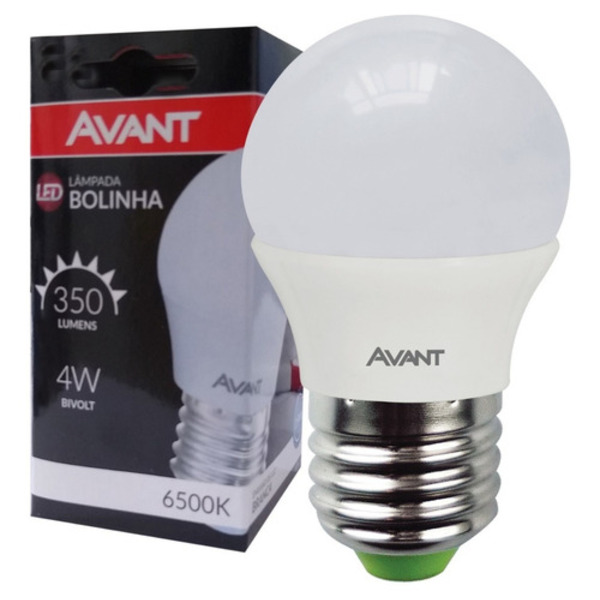 LAMPADA LED BOLINHA  4W E27 BR. BIVOLT