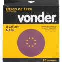 LIXA DISCO 225MM  X 150 P/LIXADEIRA LPV600 C/10