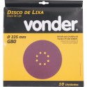 LIXA DISCO 225MM  X 80 P/LIXADEIRA LPV600 C/10