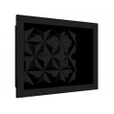 NICHO MULTIUSO MARMORE 40X30 PRETO TEXTURA TRIANGULAR 89987