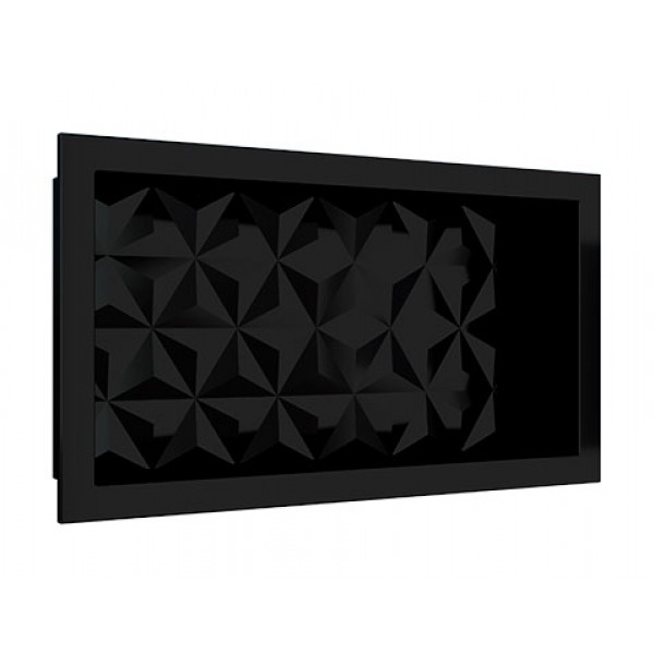 NICHO MULTIUSO MARMORE 60X30  PRETO TEXTURA TRIANGULAR 99949