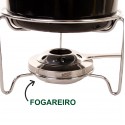 CONJUNTO PARA FONDUE 10 PEÇAS INOX