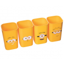 PORTA CANETAS DEC MINIONS 4 PECAS 014755