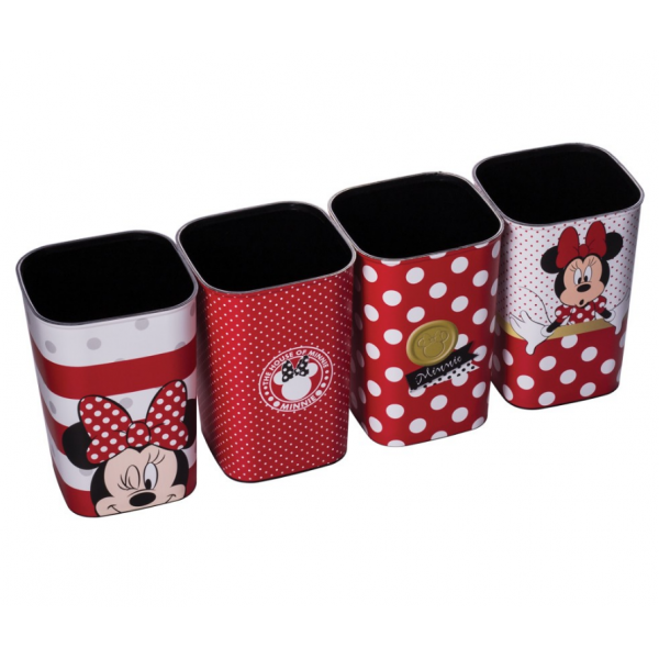 PORTA CANETAS DEC MINNIE 4 PECAS 014885