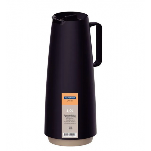 BULE TÉRMICO 1,0L PRETO 61636/103  EXATA - 70430