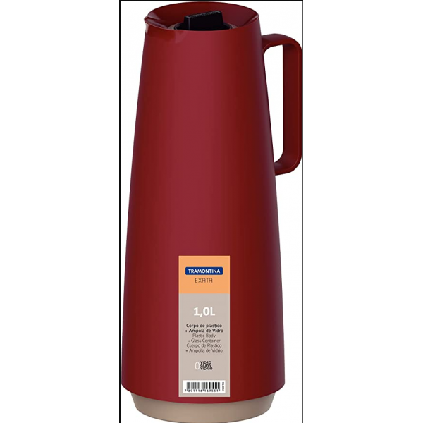 BULE TÉRMICO 1,0L VERMELHO 61636/106 EXATA - 70431