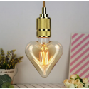 LAMPADA FILAMENTO LED HEART SQUIRREL CAGE 4W BIVOLT