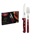 CONJUNTO CHURRASCO INOX12PCS 21198/776 VERM.POLYWOOD - 71779