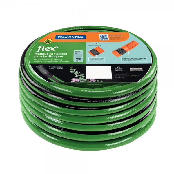 MANGUEIRA PARA JARDIM 10MTS FLEX 79167/100 VERDE - 71974